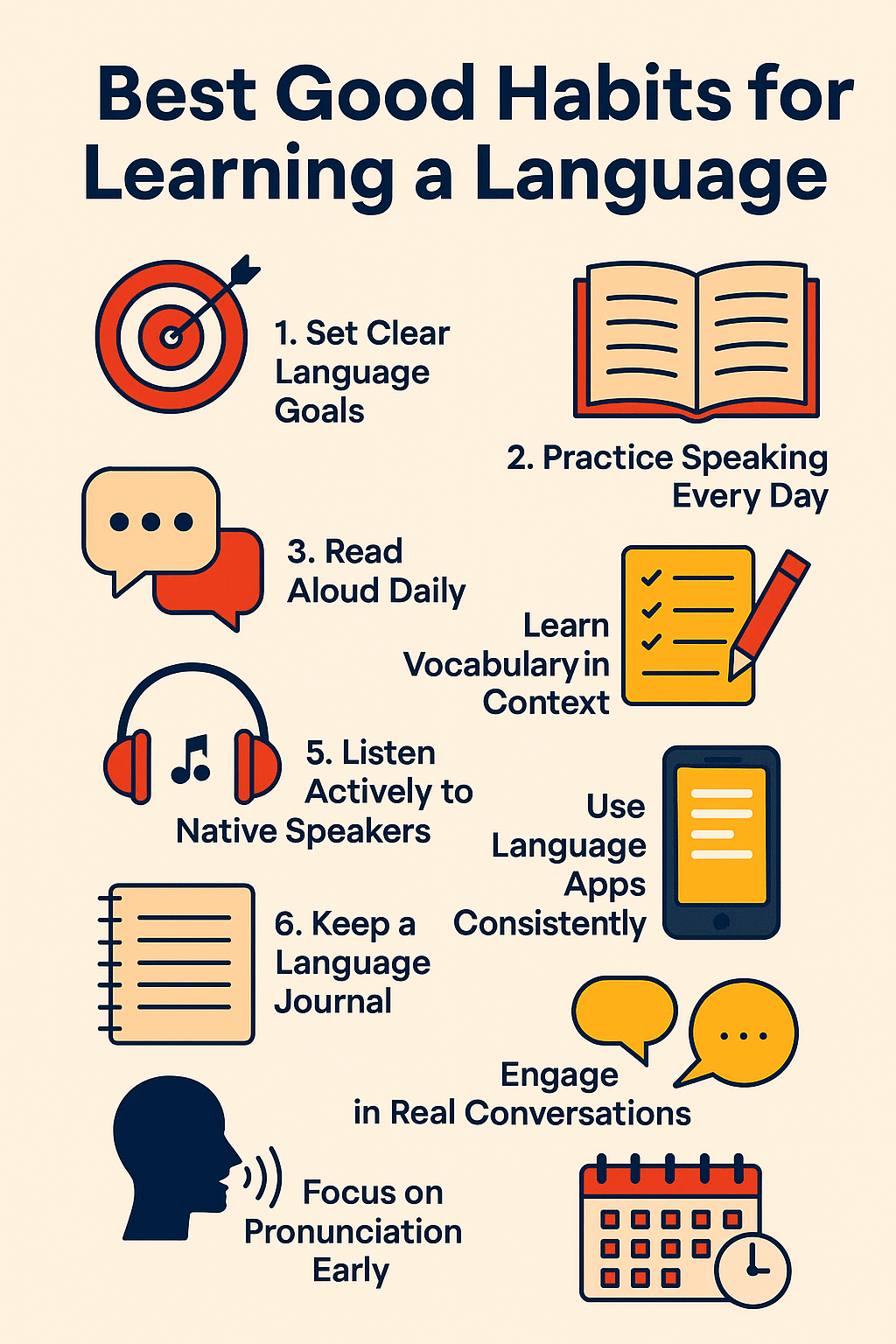 Best Good Habits for Language Learning and Speaking Practice