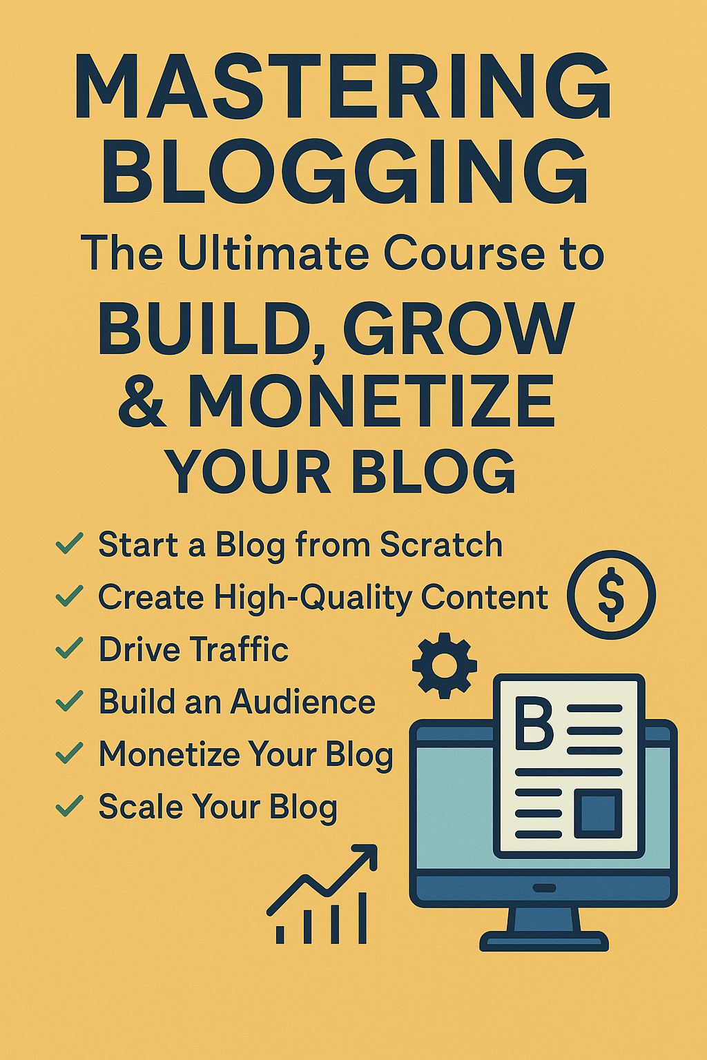 Mastering Blogging: The Ultimate Course to Build, Grow & Monetize Your Blog